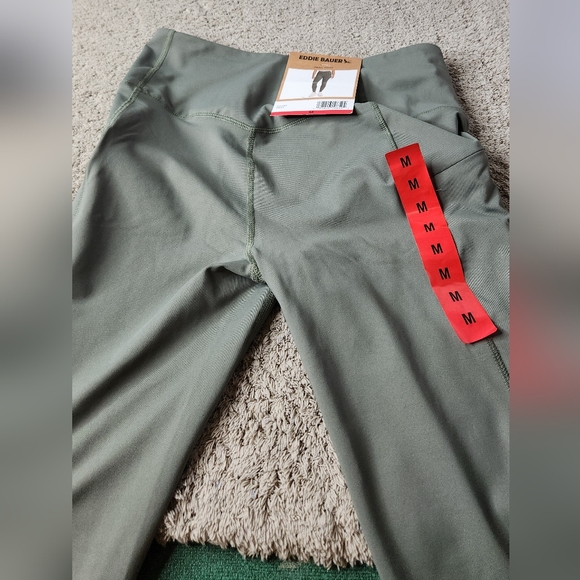 Women's Trail Tight Leggings - Olive Green - Eddie Bauer - M - Picture 4 of 16